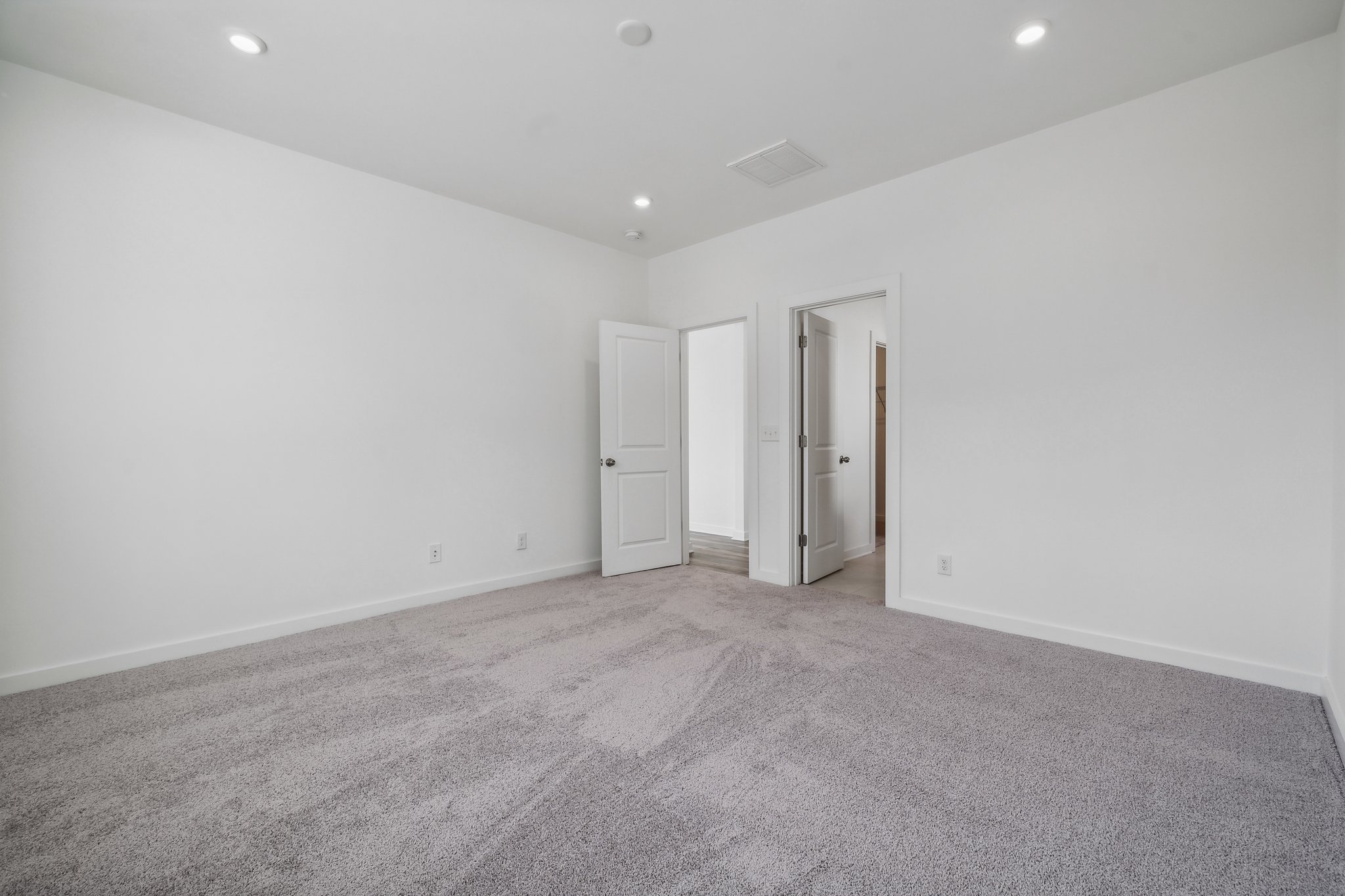 A room with white walls.