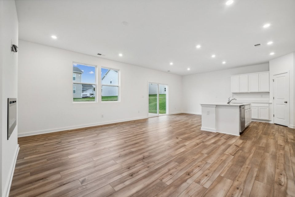 A large empty kitchen.