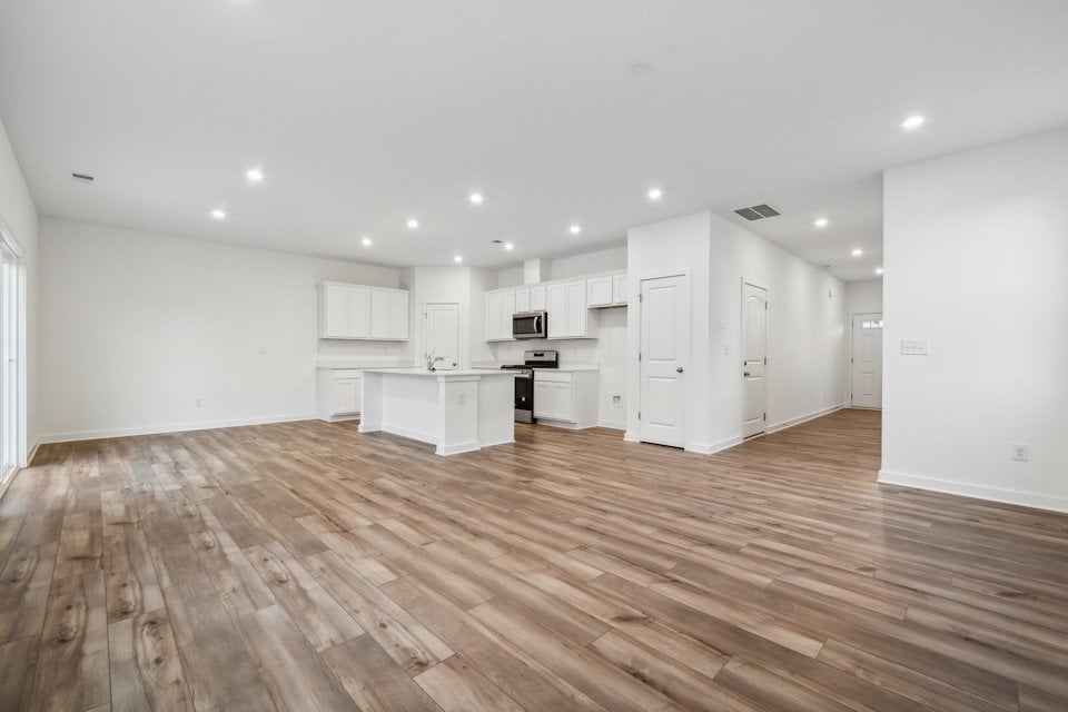 A large empty kitchen.