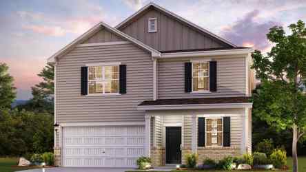 A house with a large front yard.