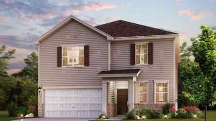 A house with a garage.