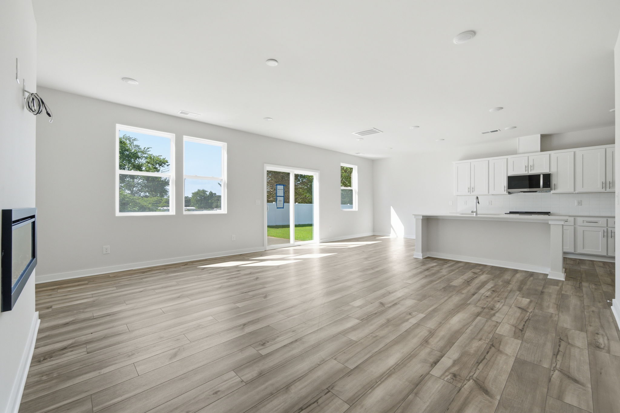 A large empty kitchen.