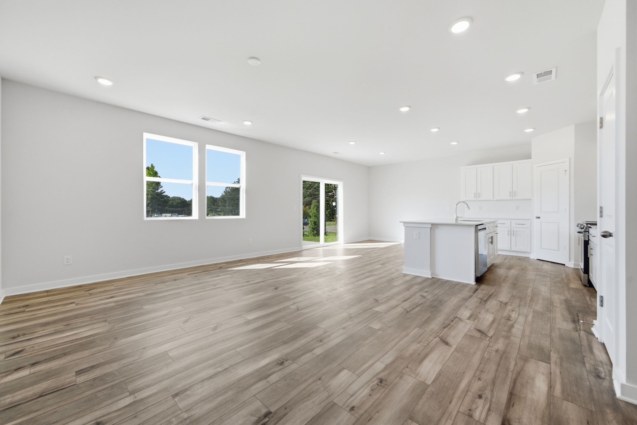 A large empty kitchen.