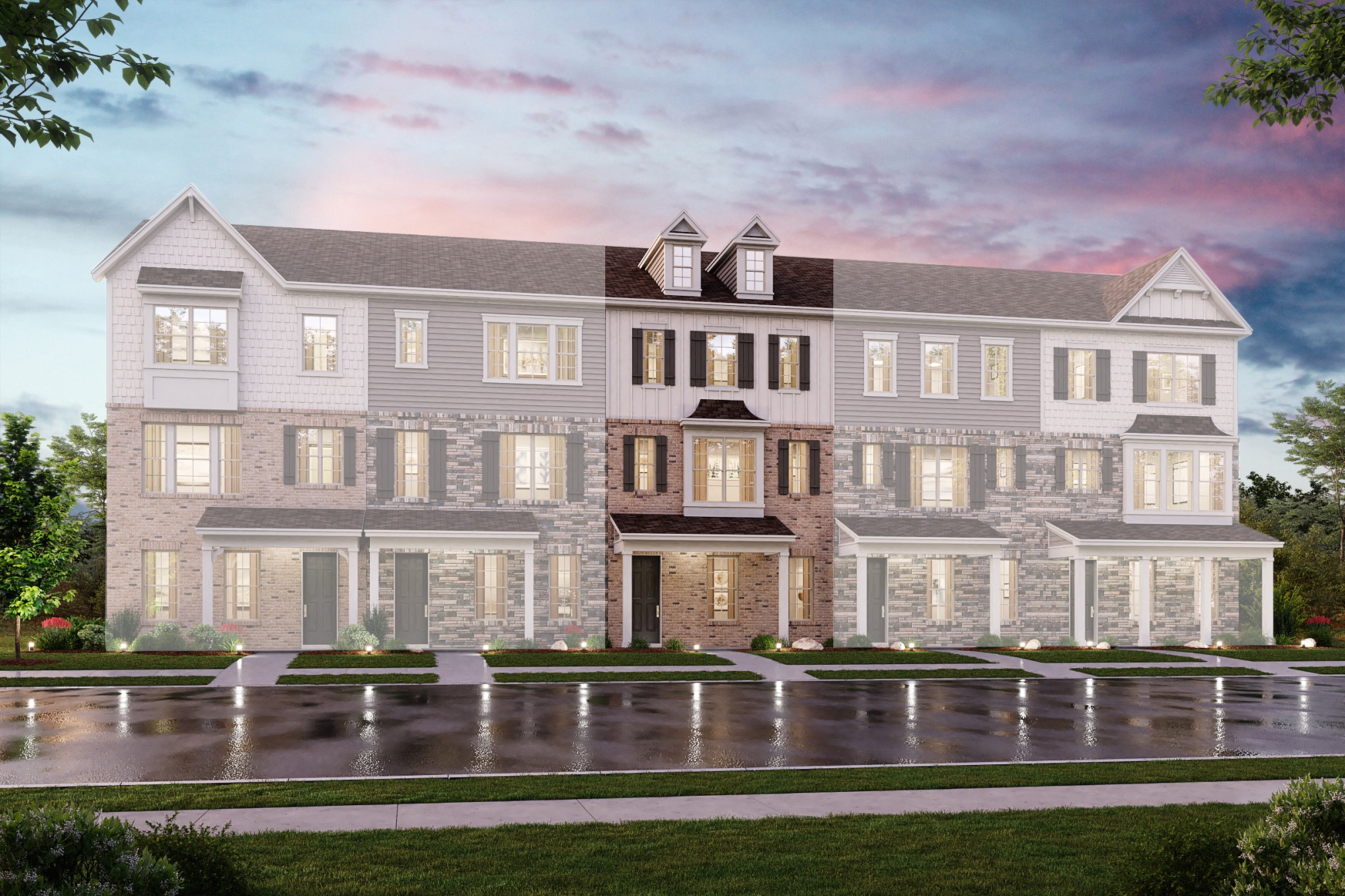 The Stratford II Elevation C at Gatsby