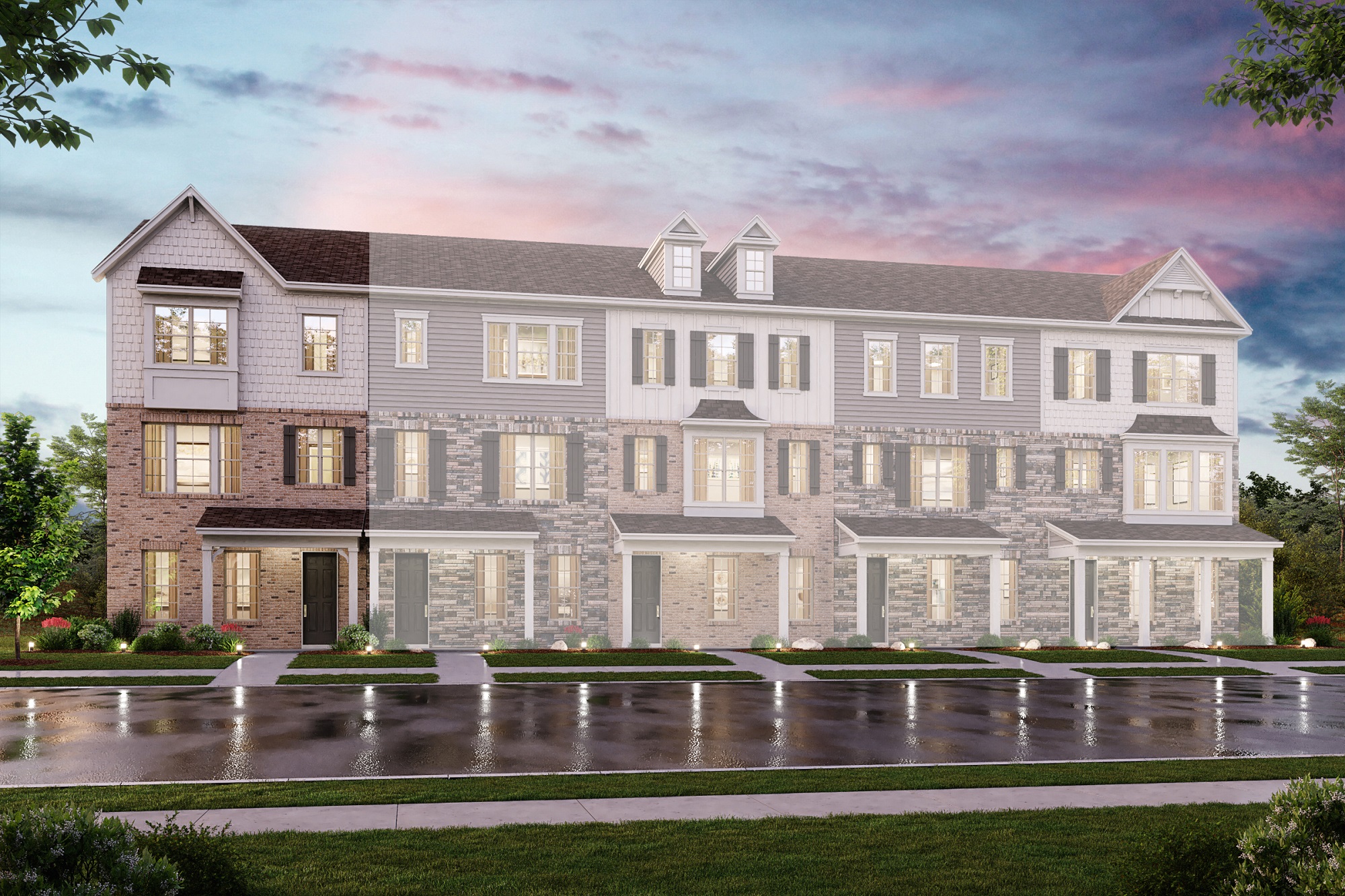 The Stratford II Elevation D at Gatsby