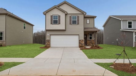 A house with a driveway.