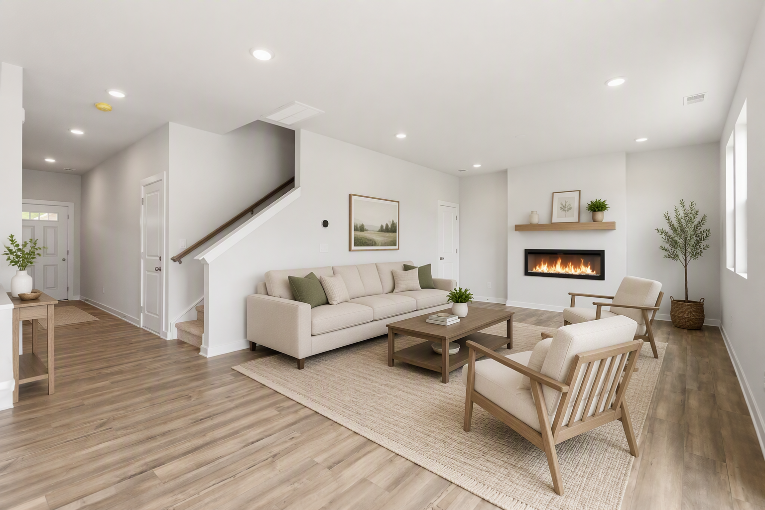Woodruff II Great Room Virtually Staged
