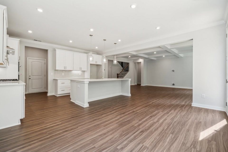 A large empty kitchen.