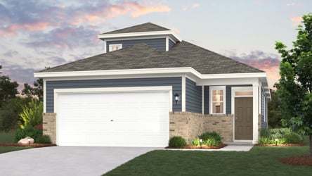 A house with a garage.