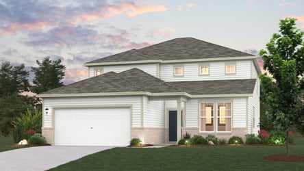 A house with a garage.