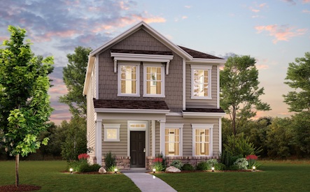 The Ginger II Elevation A at The Cottages