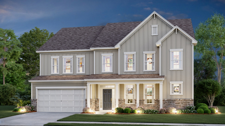 A house with a driveway.