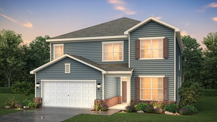 A house with a garage.