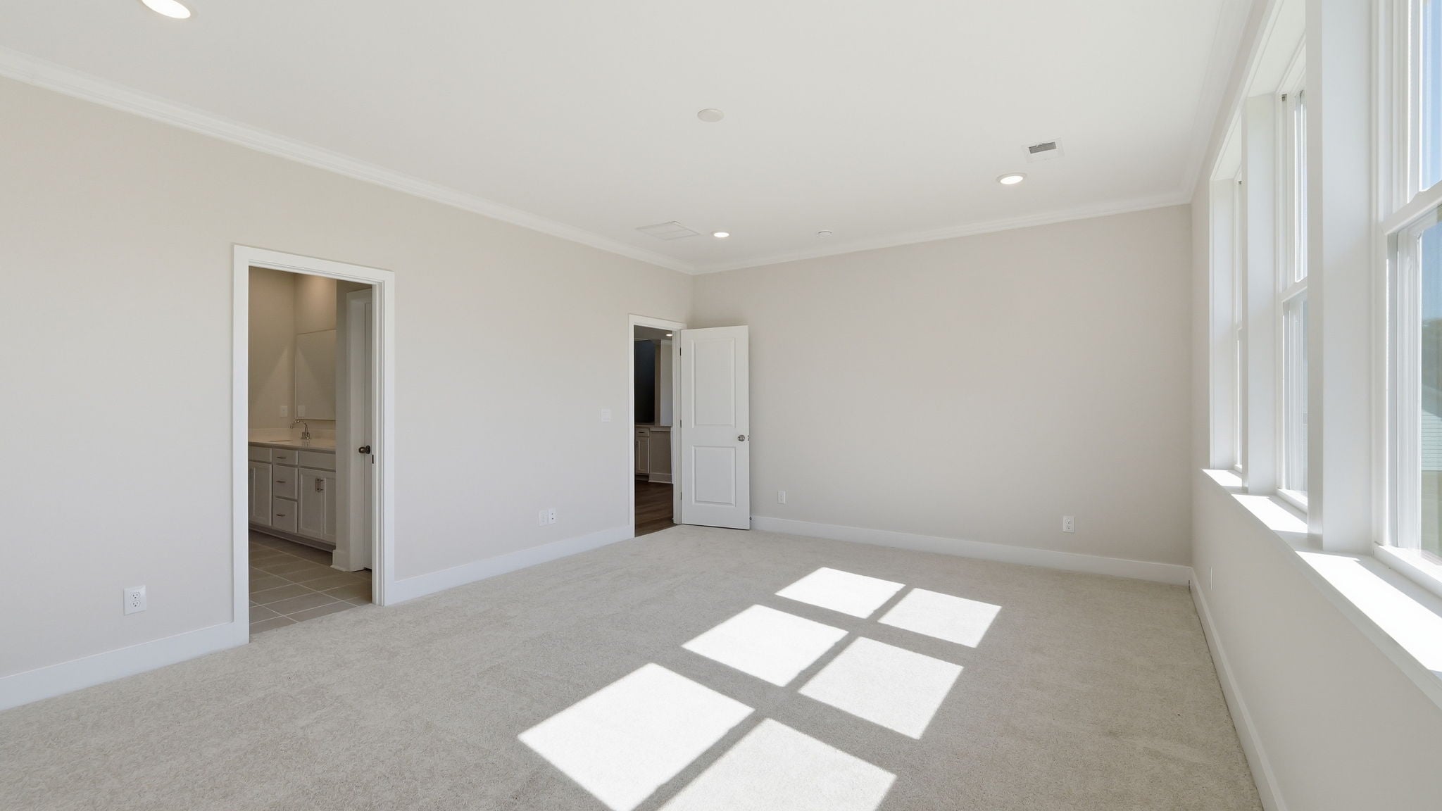 A room with white walls.