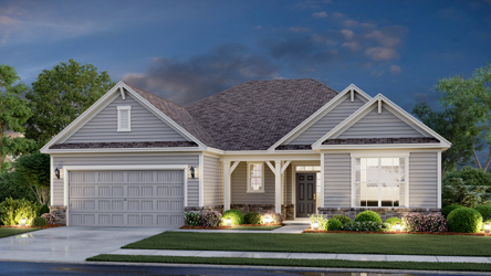 A house with a garage.