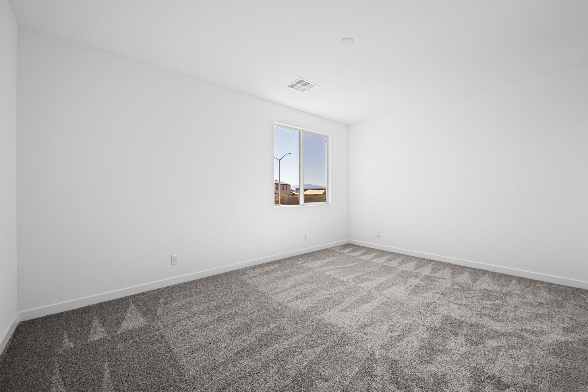 A room with a window.