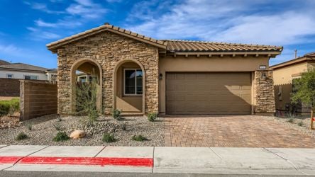 A house with a garage.