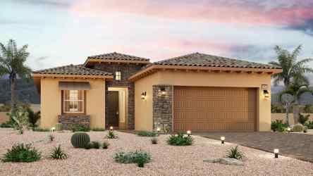 A house with a driveway.