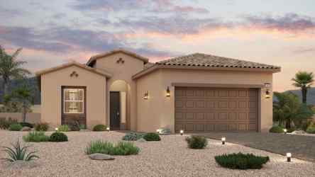 A house with a driveway.