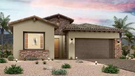 A house with a garage.