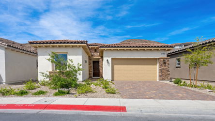 A house with a garage.