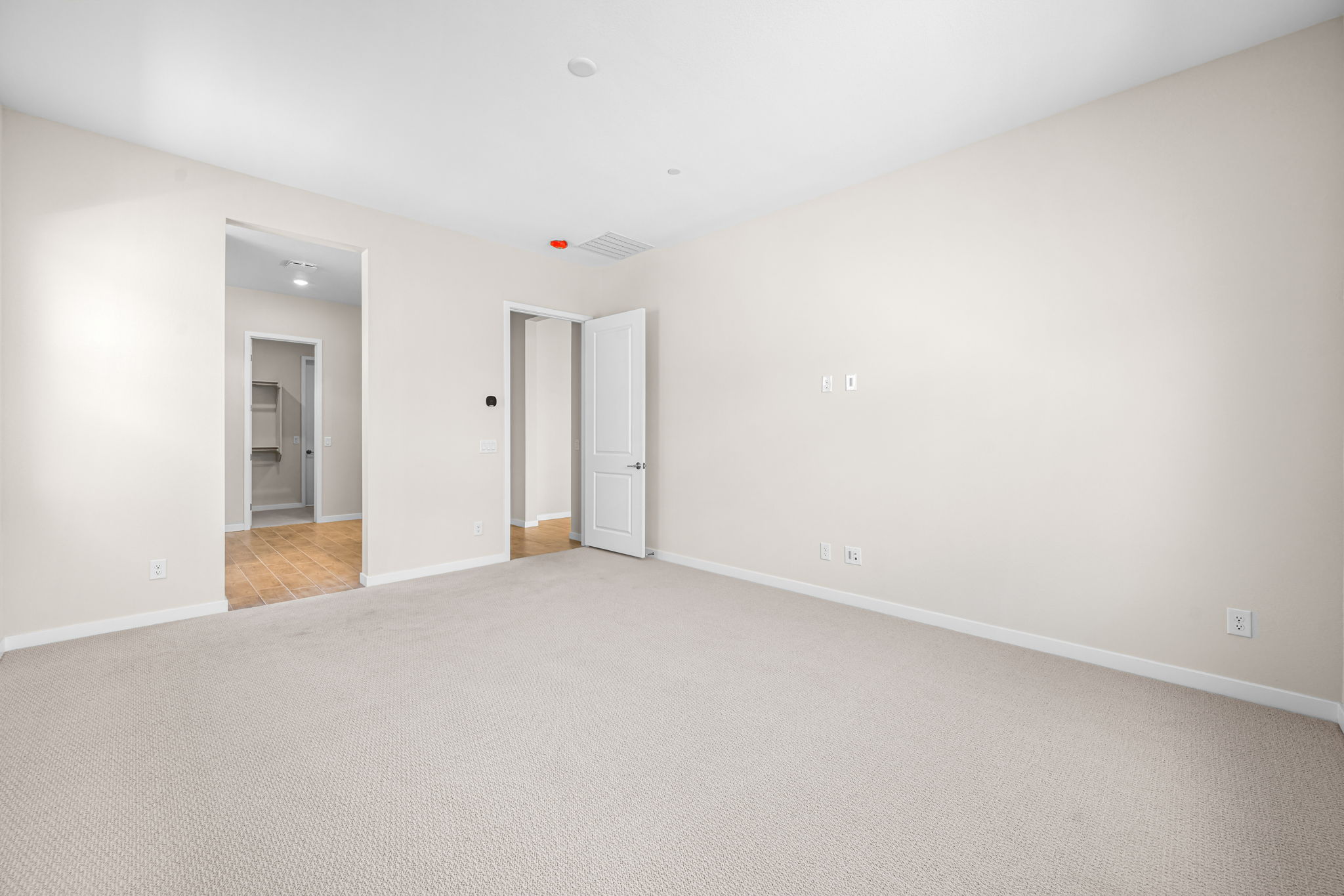 A room with white walls.