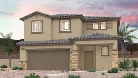 A house with a garage.