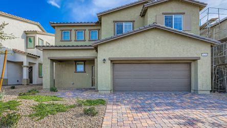 A house with a garage.