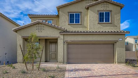 A house with a garage.