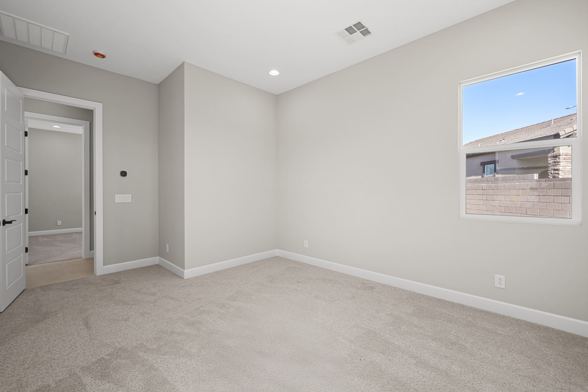 A room with white walls.