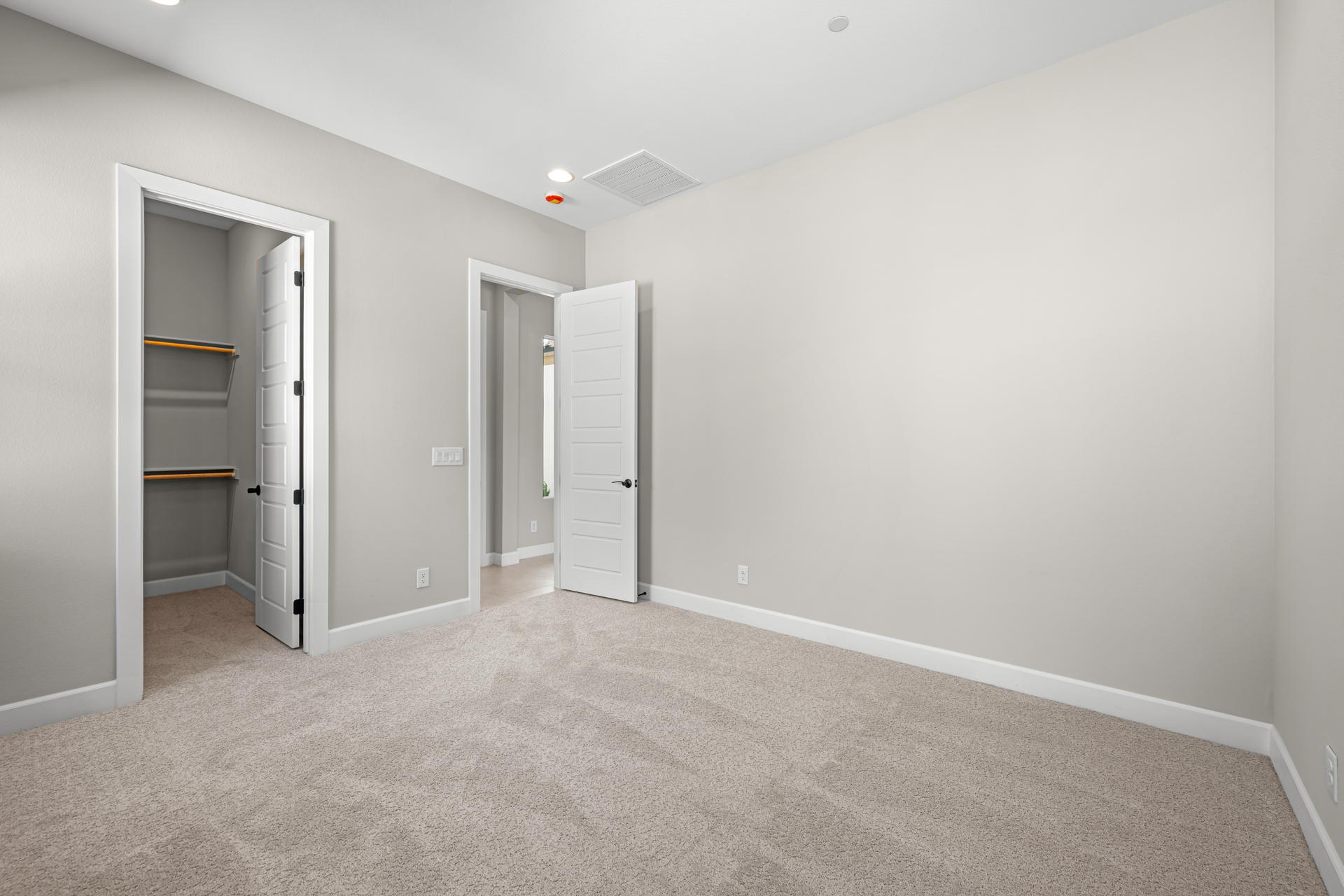 A room with white walls.