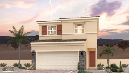 A house with a large driveway.