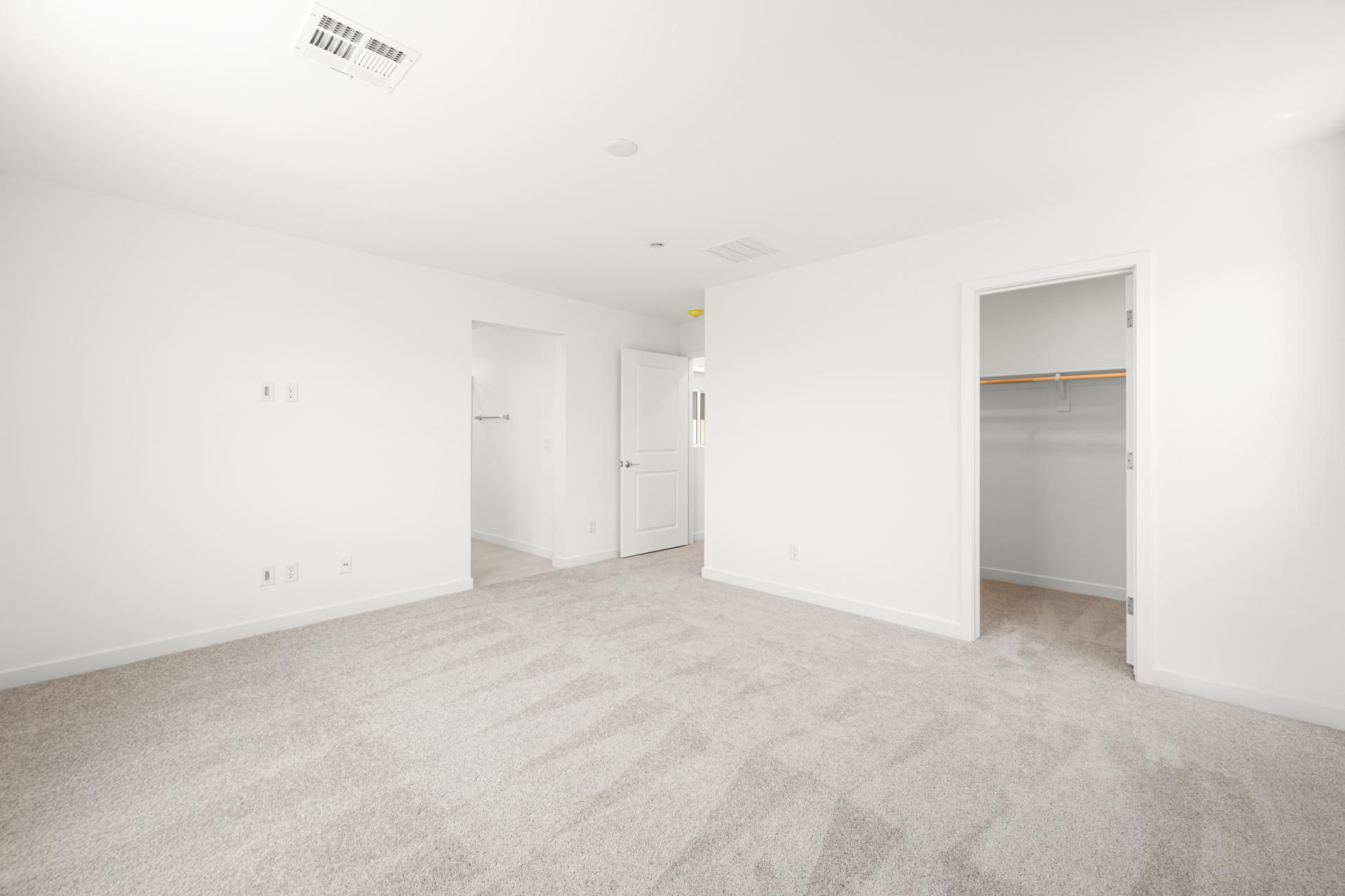 A room with white walls.