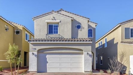 A building with a garage.