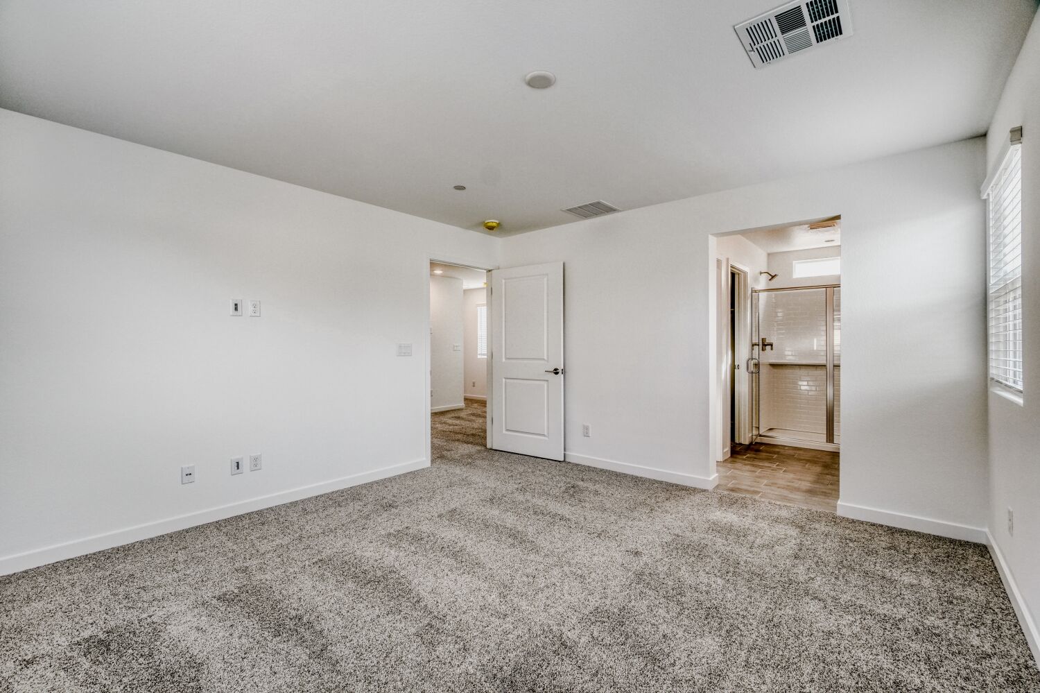 A room with white walls.