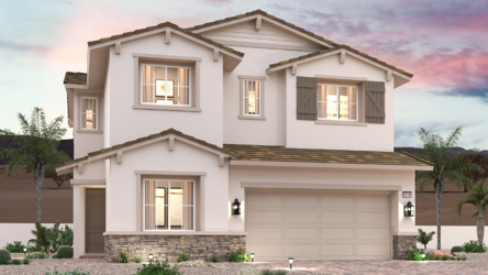 A house with a driveway.