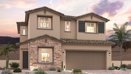 A house with a garage.