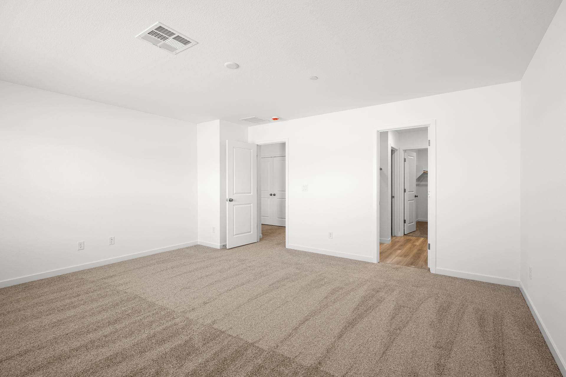 A room with white walls.