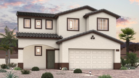 A house with a garage.