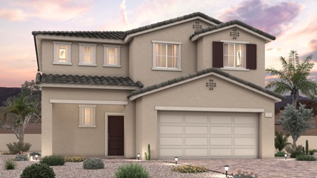 A house with a garage.