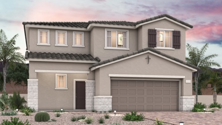 A house with a garage.