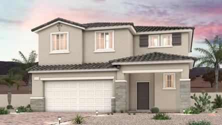 A house with a garage.