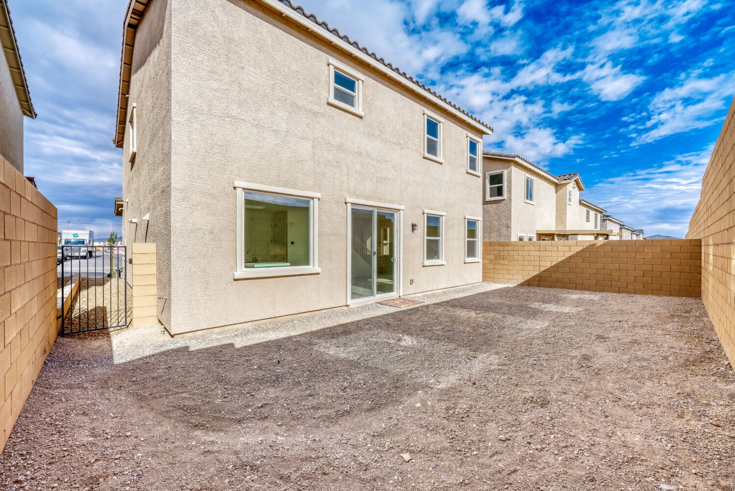 A building with a fence around it.