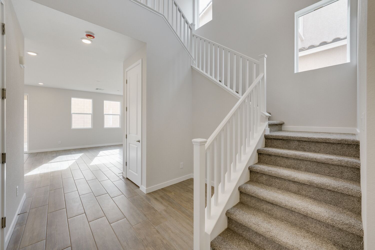 A staircase in a house.
