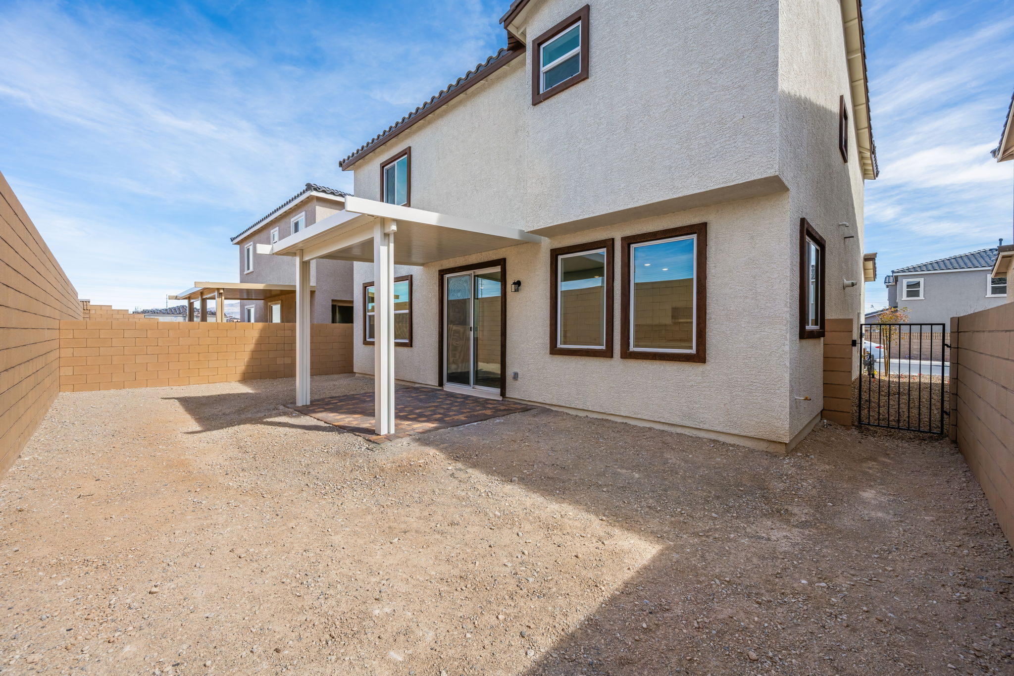 A building with a fence around it.