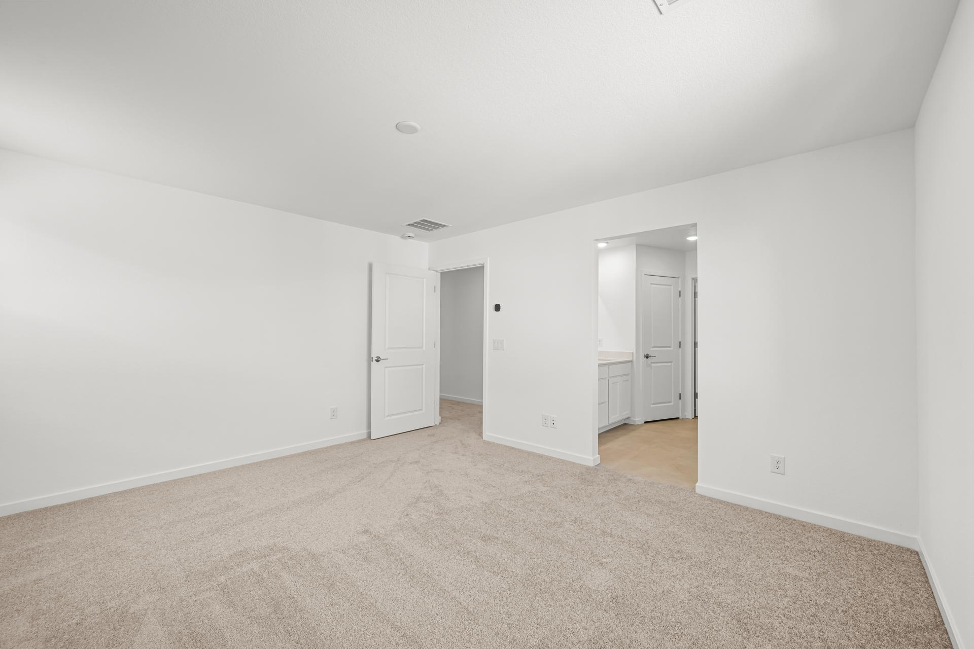 A room with white walls.