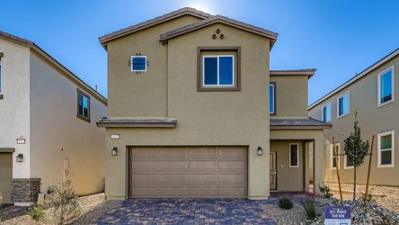 A building with a garage.