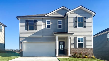 A house with a garage.