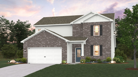 A house with a garage.