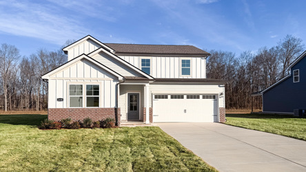 A house with a garage.